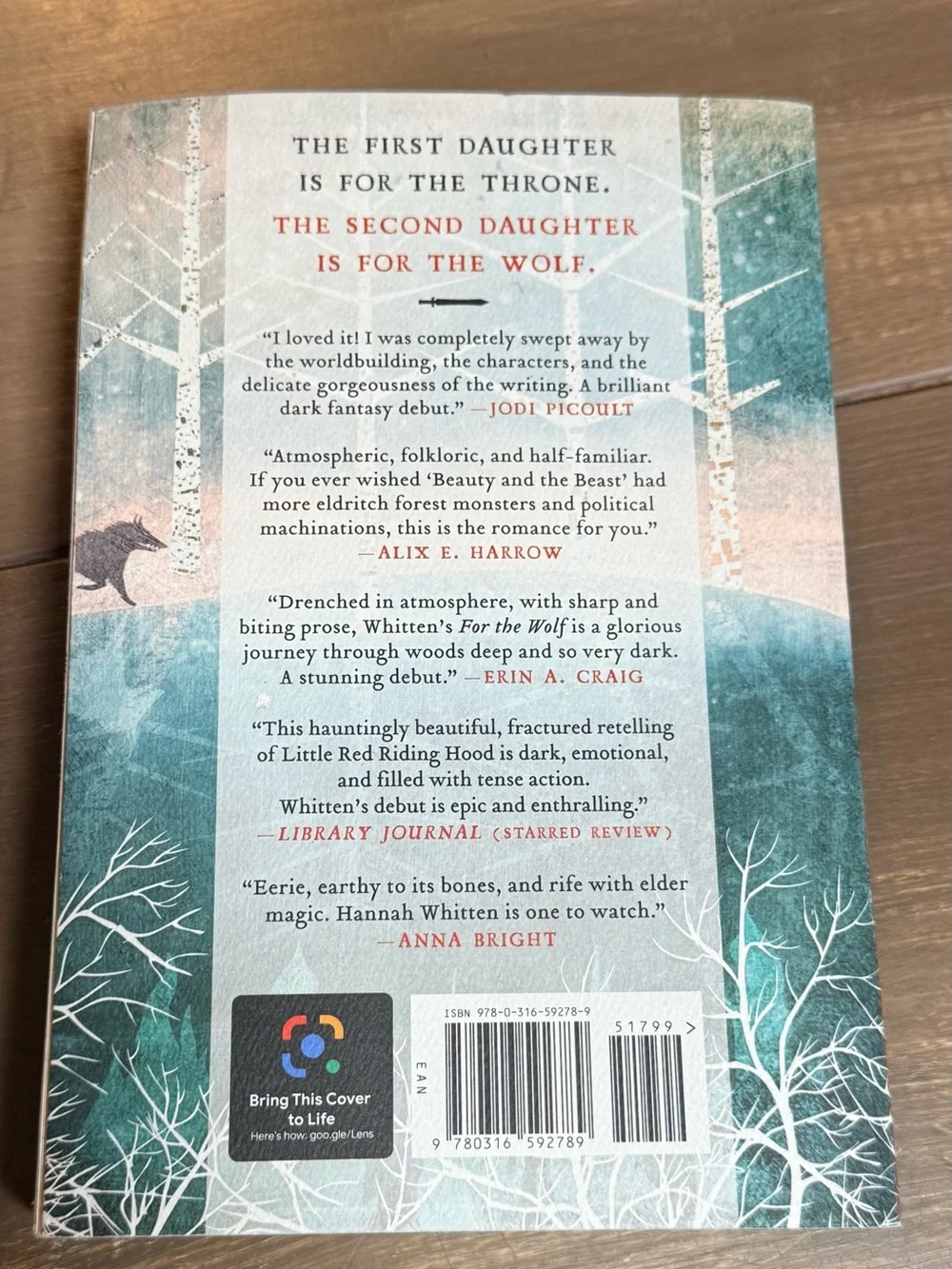 For the Wolf Hannah Whitten Paperback  Novel Little Red‎ Riding Hood Retelling
